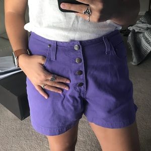 VTG Purple Denim Shorts